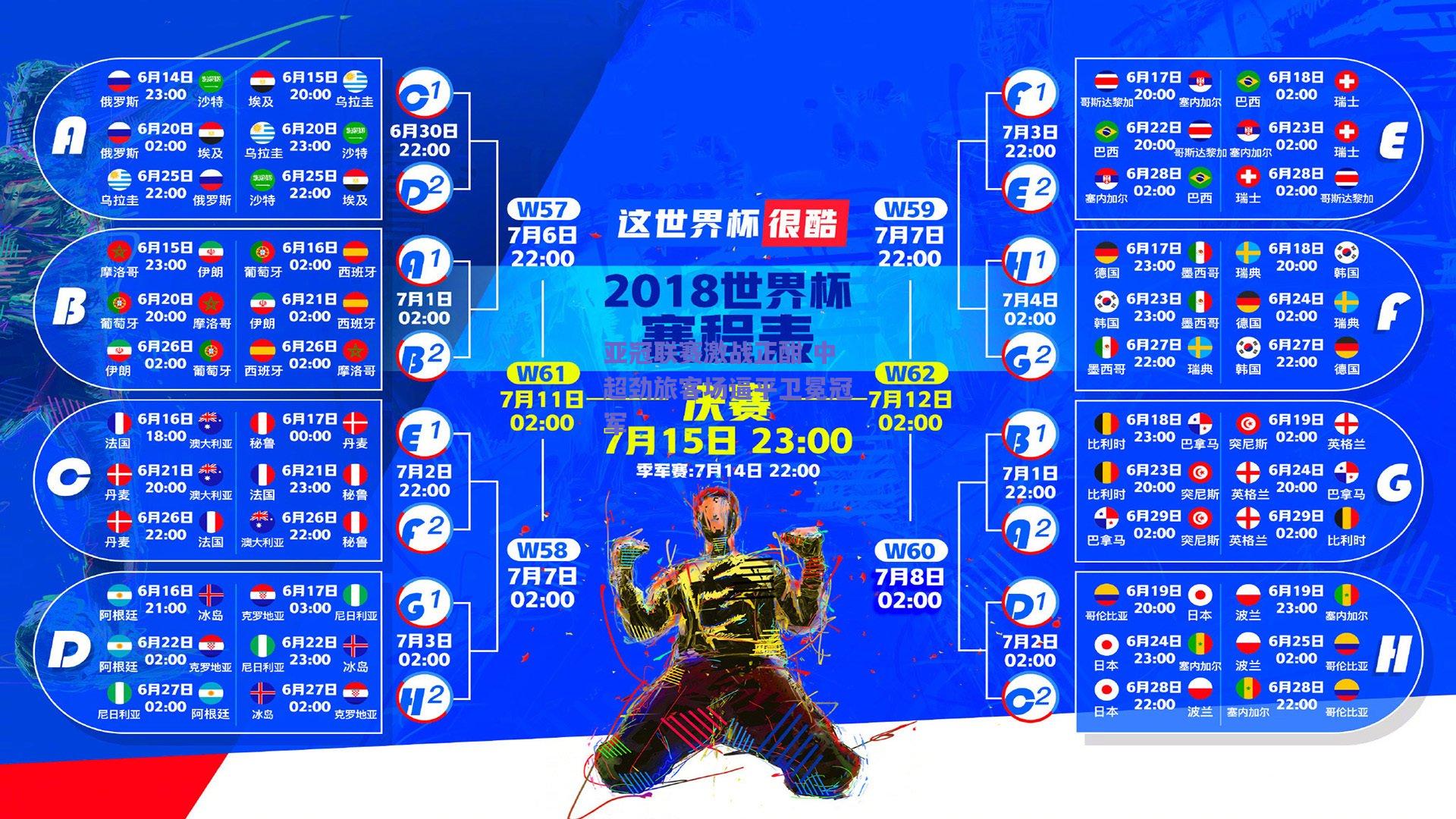 亚冠联赛激战正酣 中超劲旅客场逼平卫冕冠军